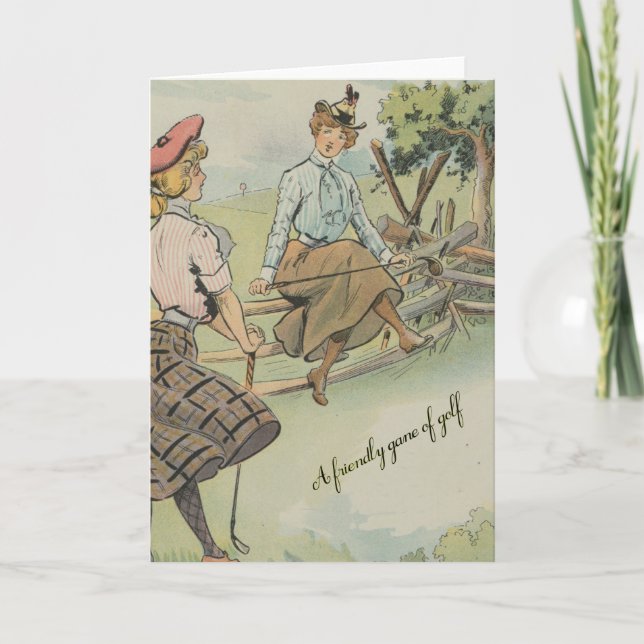 A Friendly Game of Golf Card (Front)