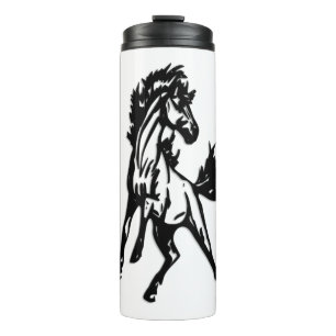 A Frisky Jumping Horse in the Wild Thermal Tumbler