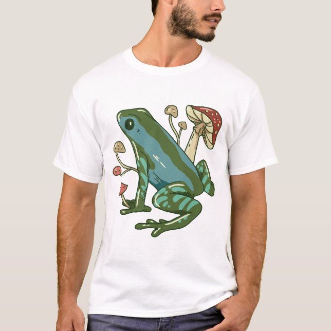 A Frog With Mushrooms T-Shirt (Front)