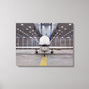 A front view of a Global Hawk unmanned aircraft Canvas Print