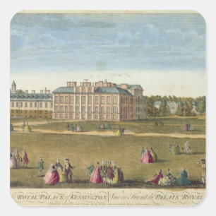 A Front View of the Royal Palace of Kensington Square Sticker