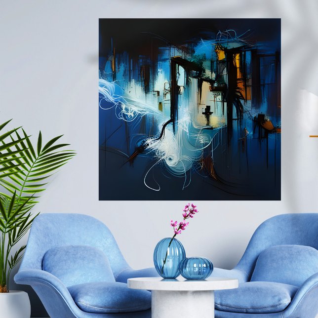 A Frosty Wind Abstract Expressionism Poster (Creator Uploaded)