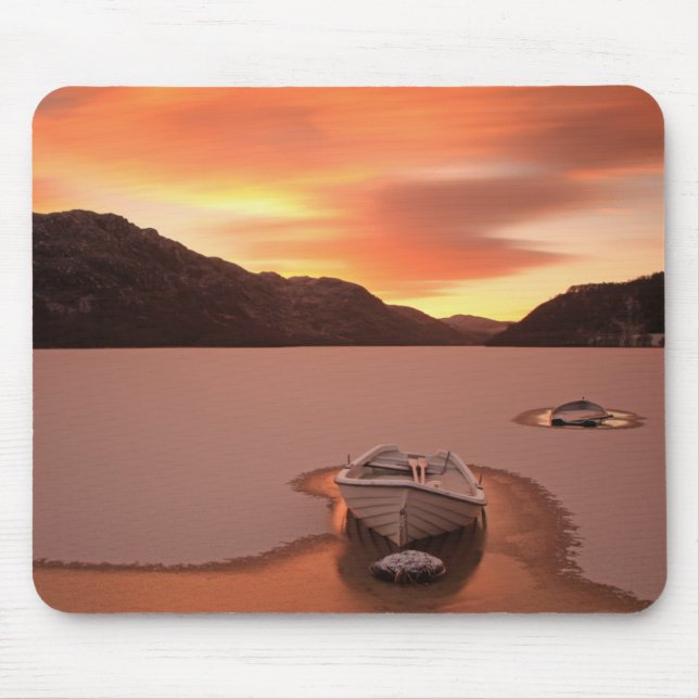 A Frozen Loch | Ruthven, Uk Mouse Pad (Front)