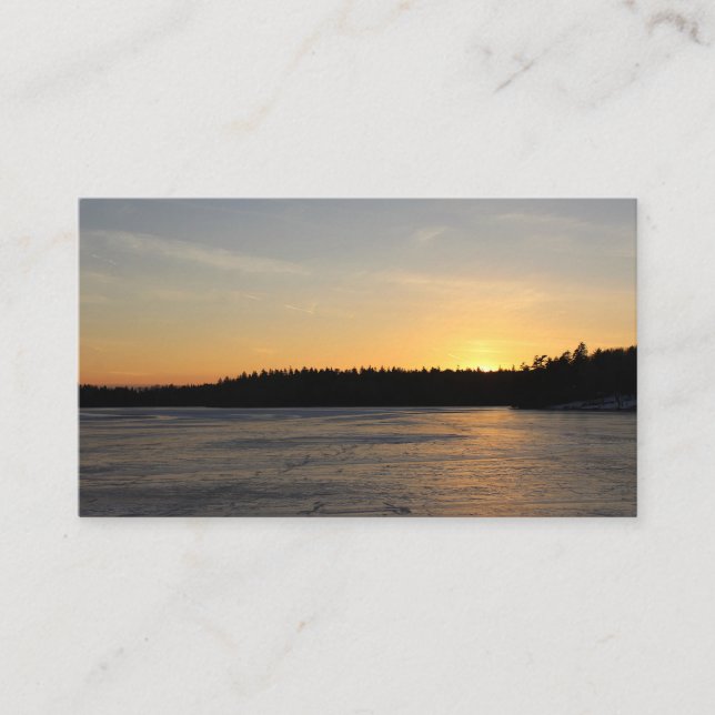 A Frozen Sunset Business Card (Front)