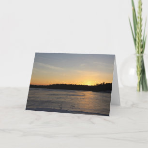 A Frozen Sunset Card