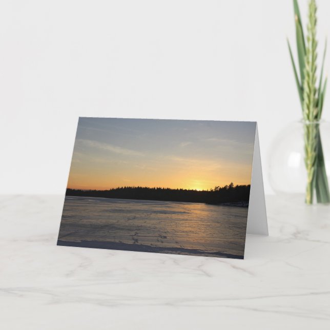 A Frozen Sunset Card (Front)