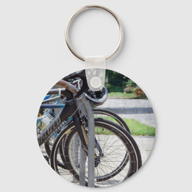 A Full Bike Rack Key Ring (Front)