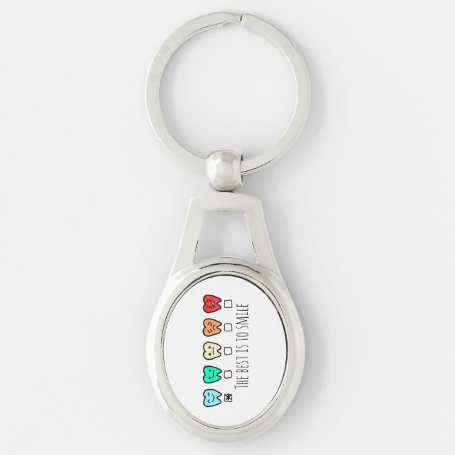A fun accessory for dental staff. key ring (Front)
