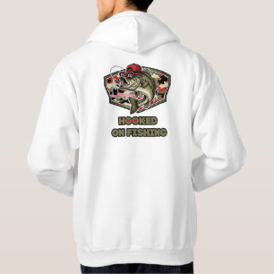 A fun and bold illustration of a cool bass hoodie