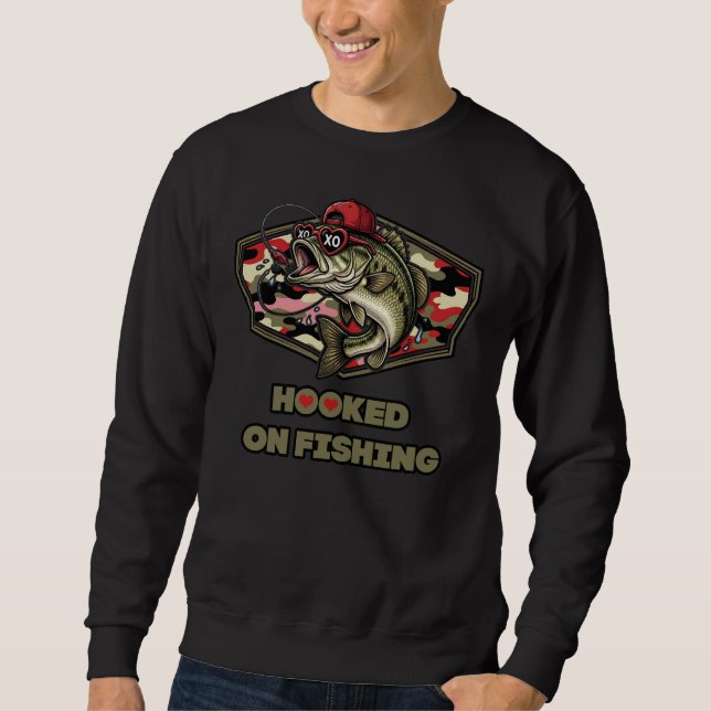 A fun and bold illustration of a cool bass sweatshirt (Front)