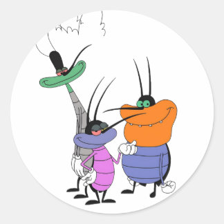 A Fun and Quirky Cartoon Sticker Design