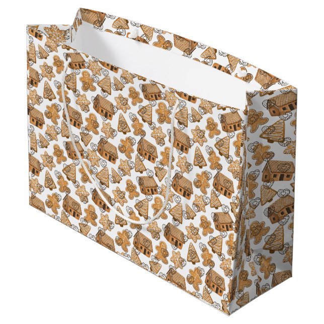   A fun and sweet Cookie Day  Large Gift Bag (Back Angled)