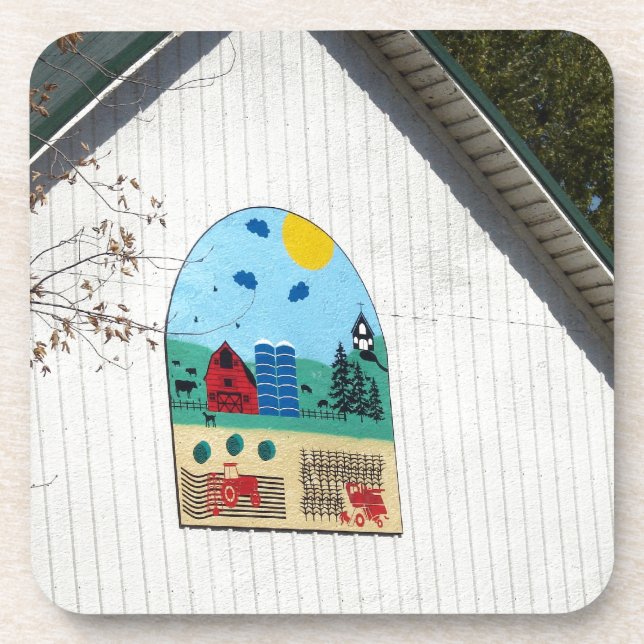 A Fun Barn Quilt Coaster (Front)