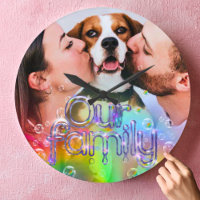 A Fun Rainbow Bubble Themed Add Your Own Picture