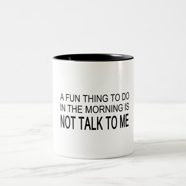 A Fun Thing To Do Two-Tone Coffee Mug (Center)
