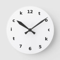 a fun tick tock face clock