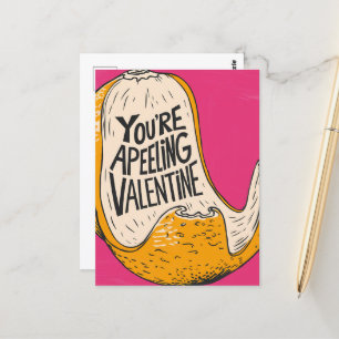 A funny apeeling pop art Valentine Postcard