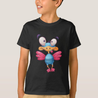 A funny cartoon kid's design T-shirt