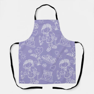 A funny little monkey apron