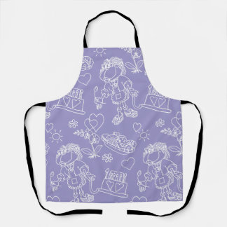 A funny little monkey apron