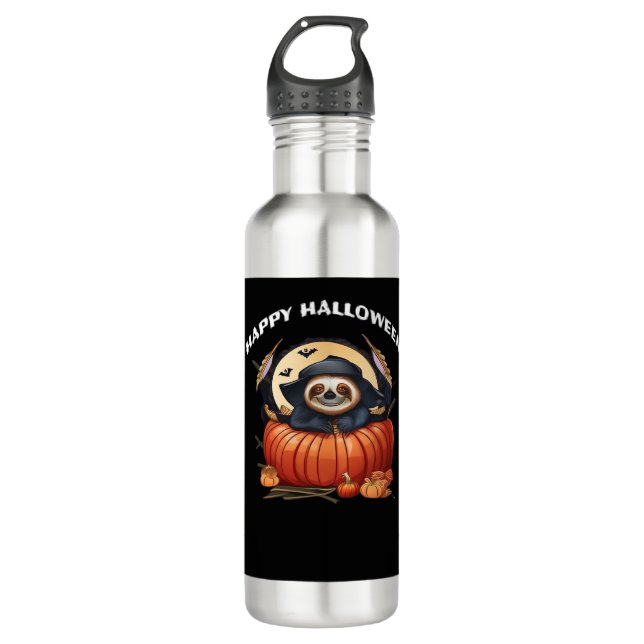 A funny sloth celebrating Halloween Essential T-Sh 710 Ml Water Bottle (Front)