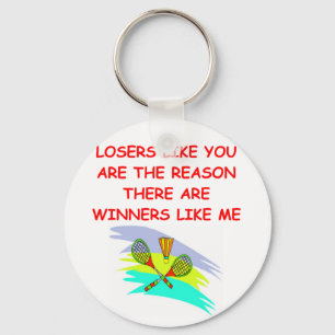 a funny winners and losers joke key ring