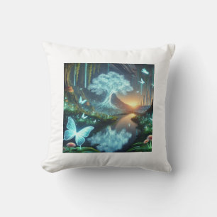A Futuristic World Where Nature and Technology Cushion