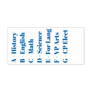 A-G Transcript Review Tool Self-inking Stamp