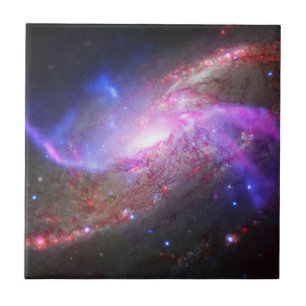 A Galactic Light Show In Spiral Galaxy Ngc 4258. Tile