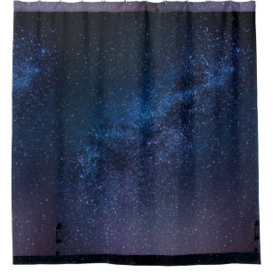 A galaxy of stars in the night Cute  Shower Curtain