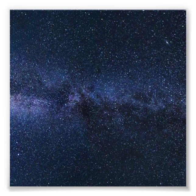 A galaxy of stars in the night sky photo print (Front)
