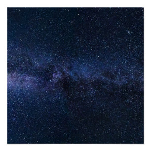 A galaxy of stars in the night sky poster