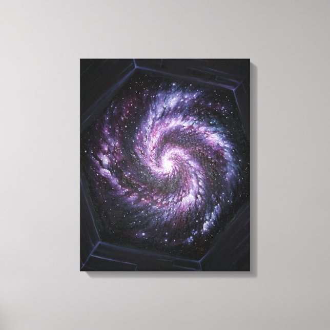 A galaxy seen by the James webb space telescope Canvas Print (Front)