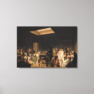 A Game of Billiards, 1807 Canvas Print
