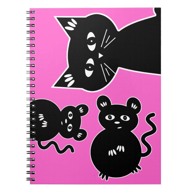 A Game of Cat and Mouse Spiral Notebook (Front)