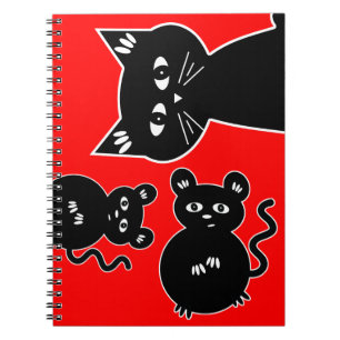 A Game of Cat and Mouse Spiral Notebook