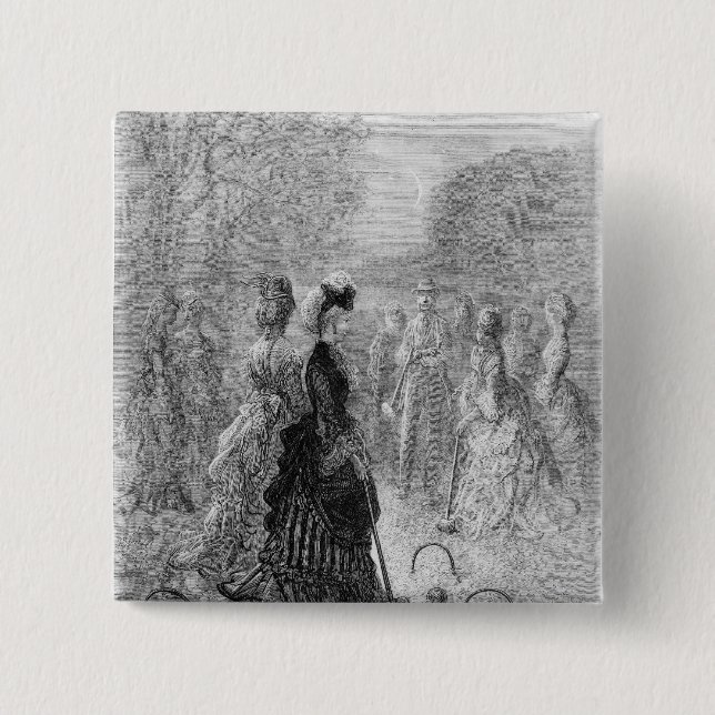A Game of Croquet 15 Cm Square Badge (Front)