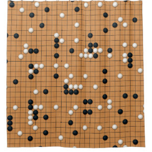 A game of Go Shower Curtain