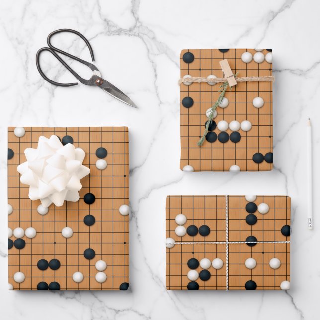 A Game of Go Wrapping Paper Sheet (Front)