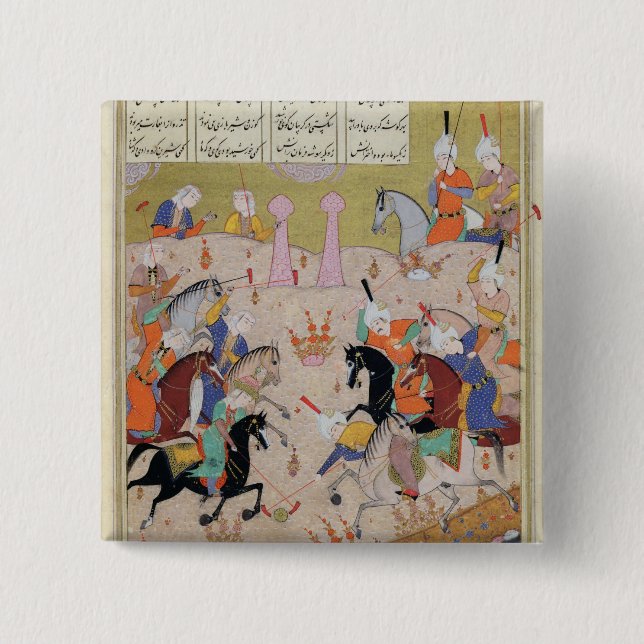 A Game of Polo 15 Cm Square Badge (Front)