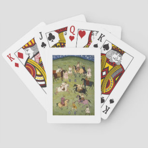 A Game of Polo, from the Large Clive Album Playing Cards