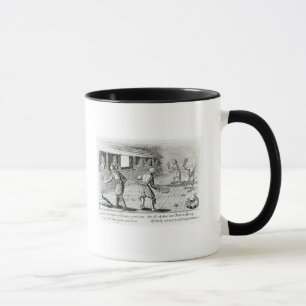 A Game of Real Tennis with Sport Ballads below Mug