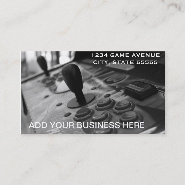 A Gamer's Business Card (Front)