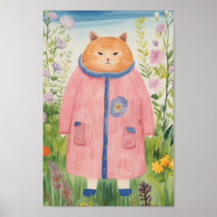 A Garden Cat Poster