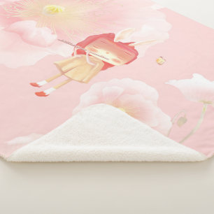 A Garden in My Heart Sherpa Blanket