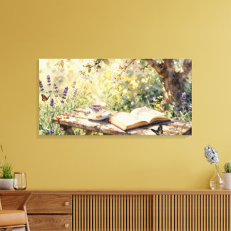 A Garden Pause Canvas Print