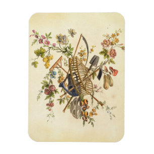 A garden textile design, from 'Oeuvre contenant un Magnet