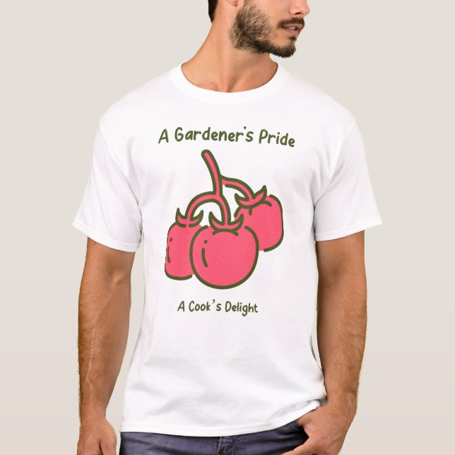 A Gardener's Pride Tomato Gardening T-Shirt (Front)