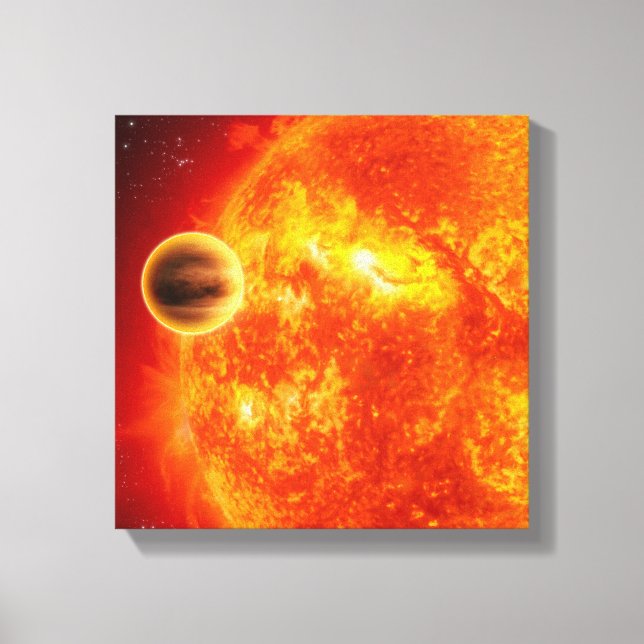 A gas-giant exoplanet canvas print (Front)