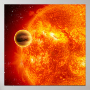 A gas-giant exoplanet poster